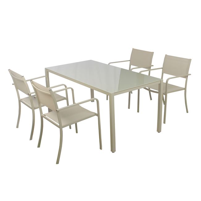 SYLVIA Set Τραπέζι με 4 Καρέκλες
