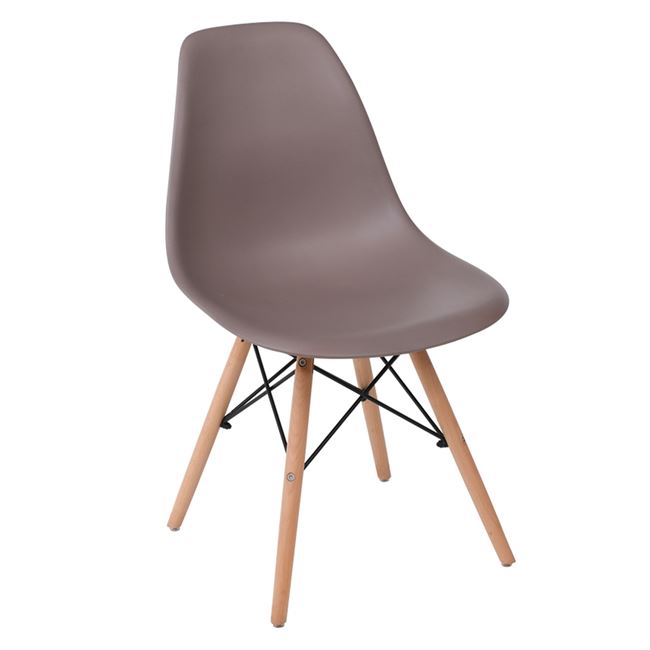 ART Wood Καρέκλα Ξύλο/PP Sand Beige